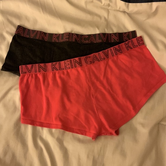 Calvin Klein ULTIMATE COTTON BOYSHORT for women - Pink and Dark Gray - Picture 7 of 11